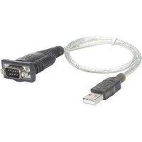 Manhattan USB 1.1 Adapter [1x USB 1.1 Stecker A - 1x D-SUB-Stecker 9pol.] 205146 vergoldete Steckkon von Manhattan