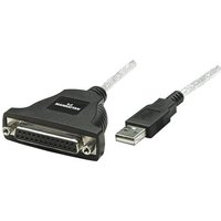 Manhattan USB 1.1 Anschlusskabel [1x USB 1.1 Stecker A - 1x D-SUB-Buchse 25pol.] von Manhattan