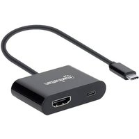 Manhattan USB 2.0 Adapter [1x USB-C® Stecker - 1x HDMI-Buchse, USB-C® Buchse (Power Delivery)] 153 von Manhattan