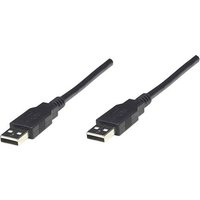 Manhattan USB-Kabel USB 2.0 USB-A Stecker, USB-A Stecker 1.80m Schwarz UL-zertifiziert, vergoldete S Manhattan USB-Kabel USB 2.0 USB-A Stecker, USB-A Stecker 1.80m Schwarz UL-zertifiziert, vergoldete S von Manhattan