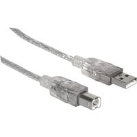 Manhattan USB-Kabel USB 2.0 USB-A Stecker, USB-B Stecker 1.80m Silber 333405 Manhattan USB-Kabel USB 2.0 USB-A Stecker, USB-B Stecker 1.80m Silber 333405 von Manhattan