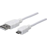Manhattan USB-Kabel USB 2.0 USB-A Stecker, USB-Micro-B Stecker 1.80m Weiß UL-zertifiziert 324069 Manhattan USB-Kabel USB 2.0 USB-A Stecker, USB-Micro-B Stecker 1.80m Weiß UL-zertifiziert 324069 von Manhattan