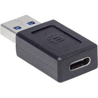 Manhattan USB 3.2 Gen 2 (USB 3.1 Gen 2) Adapter [1x USB 3.2 Gen 2 Stecker A​ (USB 3.1) - 1x USB-C� von Manhattan