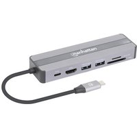 Manhattan USB-C® Dockingstation 153928 Passend für Marke: Universal inkl. Ladefunktion, USB-C® Po von Manhattan