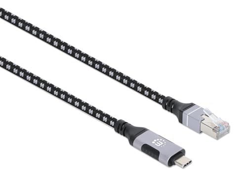Manhattan USB-C auf Gigabit Ethernet-Netzwerkkabel 2m Manhattan USB-C auf Gigabit Ethernet-Netzwerkkabel 2m von Manhattan