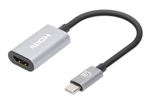 Manhattan USB-C auf HDMI-Adapter 4K 60Hz Alu Space grau Manhattan USB-C auf HDMI-Adapter 4K 60Hz Alu Space grau von Manhattan