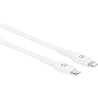 USB-Kabel usb-c® Stecker, Apple Lightning Stecker 1.00 m Weiß 394512 - Manhattan von Manhattan