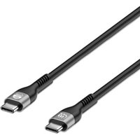 USB-Ladekabel usb-c® Stecker 2.00 m Schwarz beidseitig verwendbarer Stecker, doppelt gesc - Manhattan von Manhattan