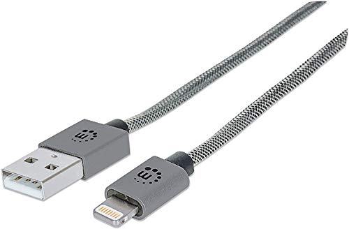Manhattan iLynk Lightning -> USB A St/1.0m Stahlgrau Manhattan iLynk Lightning -> USB A St/1.0m Stahlgrau von Manhattan