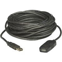 Manhattan - neuwertig] Usb 2.0 Verlängerungskabel 20 m Folienschirmung 480 m Bit/S Schwarz B-Ware von Manhattan