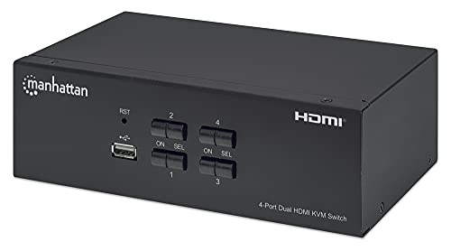 Switch KVM HDMI 4 porte Doppio monitor Switch KVM HDMI 4 porte Doppio monitor von Manhattan
