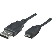 USB-Kabel usb 2.0 usb-a Stecker, USB-Micro-B Stecker 1.80 m Schwarz UL-zertifiziert 307178 - Manhattan USB-Kabel usb 2.0 usb-a Stecker, USB-Micro-B Stecker 1.80 m Schwarz UL-zertifiziert 307178 - Manhattan von Manhattan
