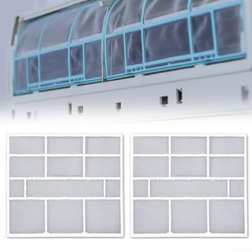 2 Stück Klimaanlagenfilter Staubschutz Zubehör Hängeeinheit Staubschutz (28,2 x 26,5 cm) von Manillefu