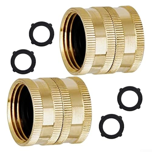2 Stück Messing Schlauchverbinder 3/4 Zoll Innengewinde Adapter für Garten und Rasen 2 Stück Messing Schlauchverbinder 3/4 Zoll Innengewinde Adapter für Garten und Rasen von Manillefu