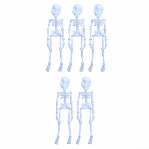 5 Skelett-Kühlschrankmagnete, mit flexiblen Gelenken für beweglich, entworfen für Kühlschrank, Spind oder Büro, 7 Farben (blau) von Manillefu