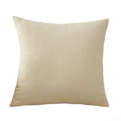 Abwischbare und waschbare Outdoor-Kissenbezüge, 2er-Pack, passend für verschiedene Stile in Ihrem Haus oder Garten (beige) von Manillefu