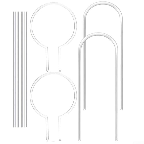 Acryl-Pergola-Optionen für Kletterreben, Pflanzenstützstangen, Acryl-Pflanzen-Rankgitter-Set für Kletterreben, Gartenpflanzen-Stützstäbe (A) von Manillefu