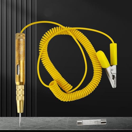Automotive Circuit Tester Sonde, 6V 24V Auto und LKW Spannungsprüfer, Auto Test Bleistift Spannungsprüfer Detektor Kupfer Tester von Manillefu