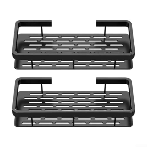 Badezimmer-Kosmetik-Stanzer, platzsparender Badezimmer-Organizer, Locher, Wandmontage, Kosmetikregal, WC-Wandhalterung, Organizer (2 Stück) von Manillefu