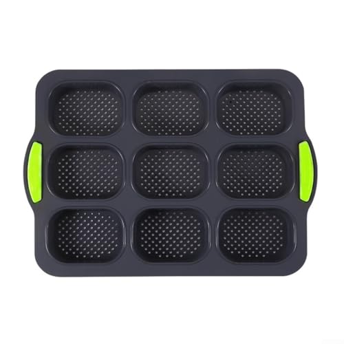 Brotbackform aus Silikon für französisches Brot, einfach zu bedienen und zu reinigen (Grau G) von Manillefu