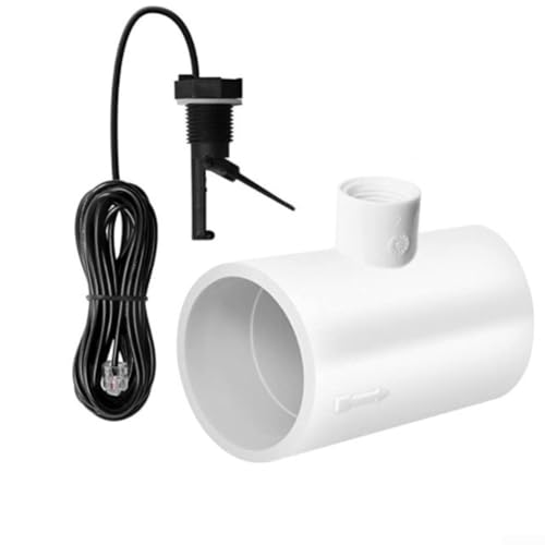 Durchflussschalter Baugruppe, Pool-Wasserdurchflusssensor FS 320 mit Leitblech und integriertem T-Rohr, Durchflusssensor mit T-Stück für Hayward Salzanlage 24 VDC von Manillefu