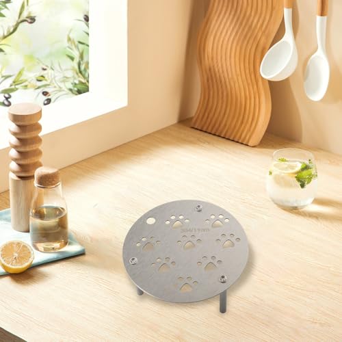 Edelstahl-Dampfgarer zum Kochen für Eier, hitzebeständig, mehrere Pfotenloch, Küchenzubehör (11 cm) von Manillefu