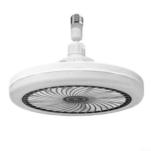 Fernbedienung LED-Ventilator-Licht, LED-Deckenventilator-Licht mit Fernbedienung, Schlafzimmer Deckenventilator Licht LED mit E27-Schraubsockel bis zu 200 Quadratmeter (schwarz) von Manillefu