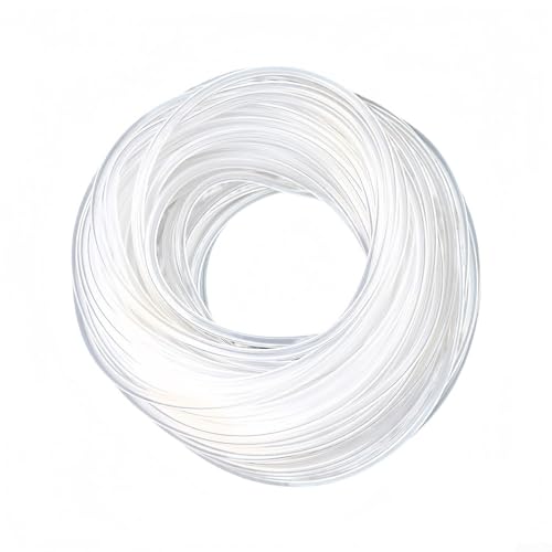 Flexibler 50 m Silikonschlauch, 3 x 6 mm, hitzebeständig, transparent, für Kaffeemaschine, Ersatzmilchrohre, Flüssigkeitsfluss von Manillefu