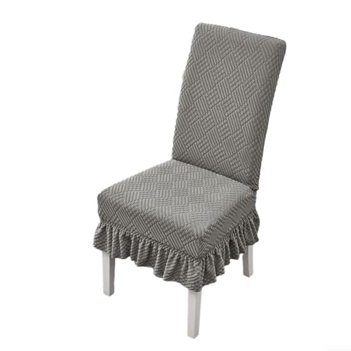 Gemütlichkeit trifft Haltbarkeit, elastische Bezüge, passen perfekt auf die meisten Stühle in Standardgröße im Haus (Sonnengrau) von Manillefu