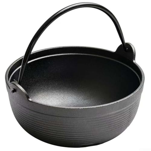 Geräumiger Gusseisen-Suppentopf, dicker Gusseisen-Eintopftopf mit den Maßen 28 x 28 x 23 cm, für langsam köchende Eintöpfe, herzhafte Suppen (25 cm Einzeltopf) von Manillefu