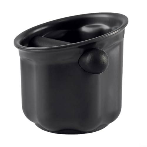 Kaffeesatz-Entsorgungs-Klopfbox mit ergonomischem Design und abnehmbarer Stange für einfache Verwendung und Reinigung (schwarz) von Manillefu