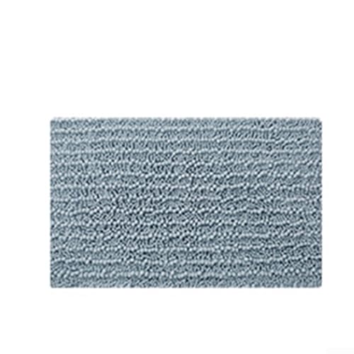 Mikrofaser-Badematte mit rutschfester Unterseite für Badezimmer, Schlafzimmer oder Eingänge (Dunstblau) von Manillefu