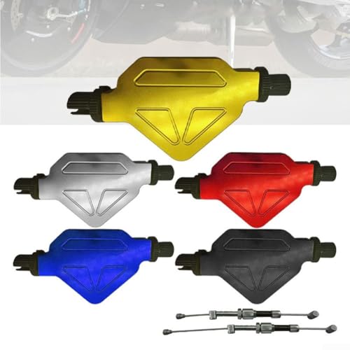 Motorrad Stunt Hebel und Kabelsystem Easy Pull Kupplung Bedienung mit Passform (Gelb) von Manillefu
