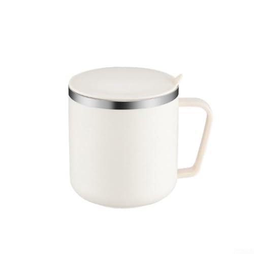 Outdoor Mug for Coffee 304 Stainless Steel Insulation Cup, Easy to Clean and Grip (Milk Apricot) von Manillefu