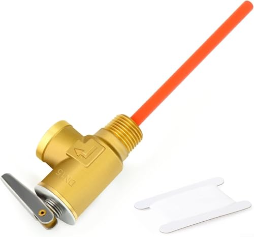 RV-Warmwasserbereiter Temperaturdruckentlastungsventil, verdicktes Messing-Sicherheitsventil mit verlängerter Sonde, für Suburban RV Warmwasserbereiter (B) von Manillefu