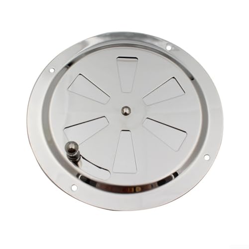 Runde Lüftungsgitterabdeckung, verstellbares Lüftungsgitter mit seitlichem Lüfterregler, für Schrankboote, Wohnmobile, Rohre (12,7 cm) von Manillefu