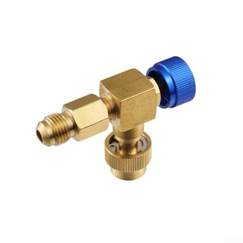 Sicherheitssteuerventil-Set, Messing-Steuerventil-Set, Sicherheitsventil-Ersatz für R22, R404 und R407 für HVAC-Systeme (blau) von Manillefu