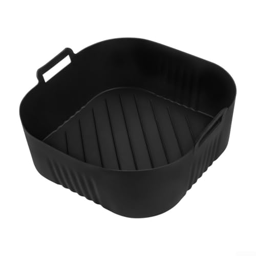 Silikon-Backblech für Cosori 6 2L und für NA230 Luftfritteusen für gleichmäßige Wärmeverteilung und einfache Reinigung (Tablettschwarz) von Manillefu