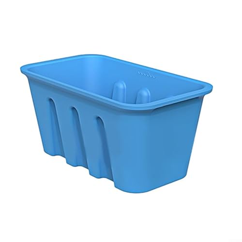 Silikon-Eiswürfelformen, extra große Eiswürfelform, für kaltes Eisbad (blau ohne Deckel) von Manillefu