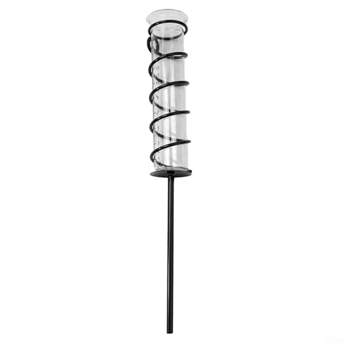 Spiral-Rasen-Regenmesser Glasdesign zur Überwachung des Wasserstands im Freien von Manillefu