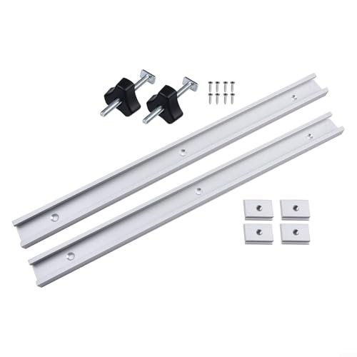 T-Schienen und Schieber aus Aluminium für umfassende Holzbearbeitungswerkzeuglösungen (400 mm) von Manillefu
