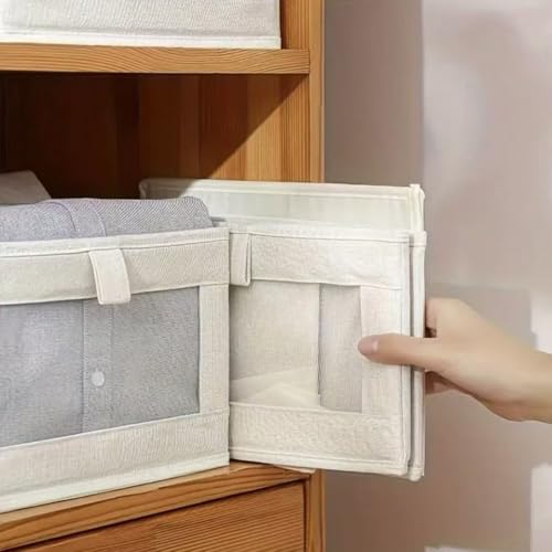 Transparente Aufbewahrungsbox aus Stoff, faltbar und waschbar, Organizer für entwirrte und organisierte Räume in der Arbeit und zu Hause Transparente Aufbewahrungsbox aus Stoff, faltbar und waschbar, Organizer für entwirrte und organisierte Räume in der Arbeit und zu Hause von Manillefu