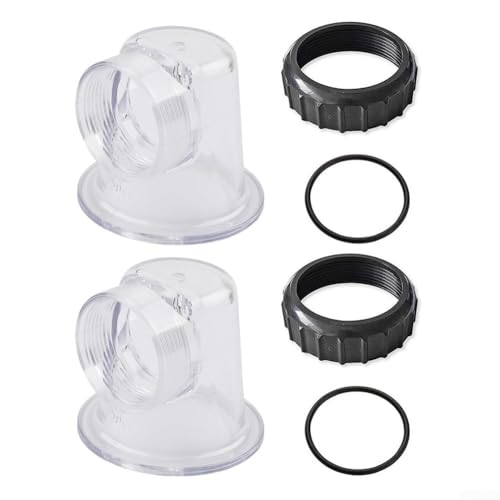 Umwälzpumpen-Einsatzteil, Umwälzpumpen-Vorfilterabdeckung, transparenter Vorfilterdeckel für SPS25, SPS50, SPS75 Umwälzpumpe (2 Sets) von Manillefu