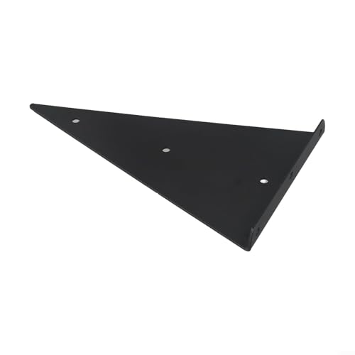 Wandmontierte dreieckige Halterungen für unsichtbare Regalträger in jeder Umgebung (schwarz, 280 mm) von Manillefu