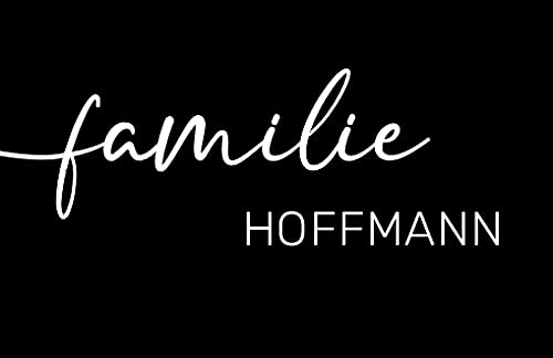 Personalisierte Fußmatte | Fußmatte Familie personalisiert | Fußmatte für Paare & Familien | Heimathafen | Herzdesign (Familie #5) von Manilu