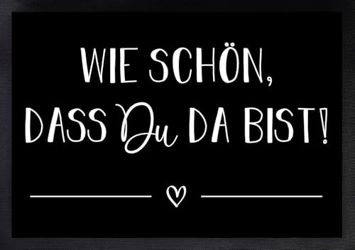 Personalisierte Fußmatte | Familie & Paare | Heimathafen | Herzdesign (Wie Schön...) von Manilu