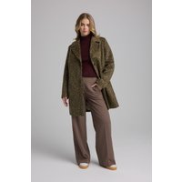 MANISA Fellimitatmantel mit Animal-Print und Reverskragen MANISA Fellimitatmantel mit Animal-Print und Reverskragen von Manisa