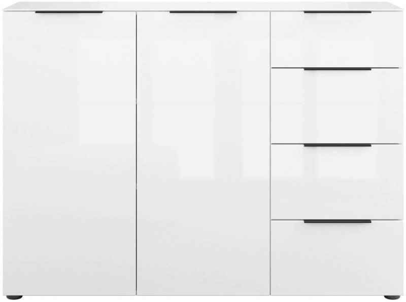 Manjana Möbel Kommode Kommode mit Chrom oder Schwarz matten Metallgriffen von Manjana Möbel