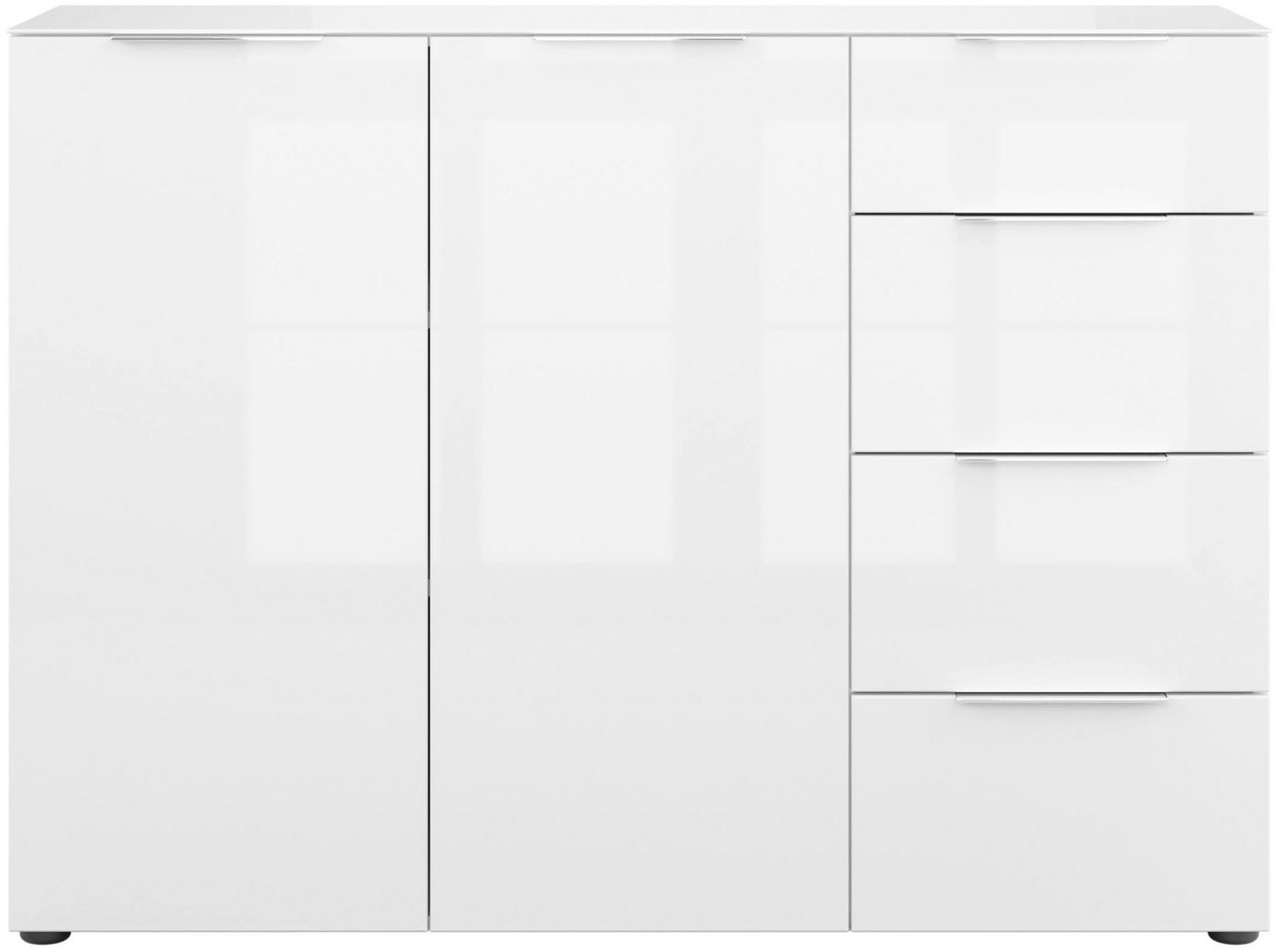 Manjana Möbel Kommode Kommode mit Chrom oder Schwarz matten Metallgriffen von Manjana Möbel