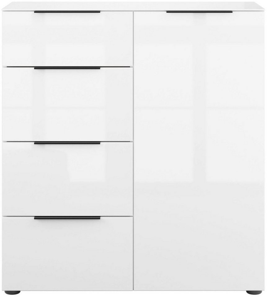 Manjana Möbel Kommode Kommode mit Chrom oder Schwarz matten Metallgriffen von Manjana Möbel